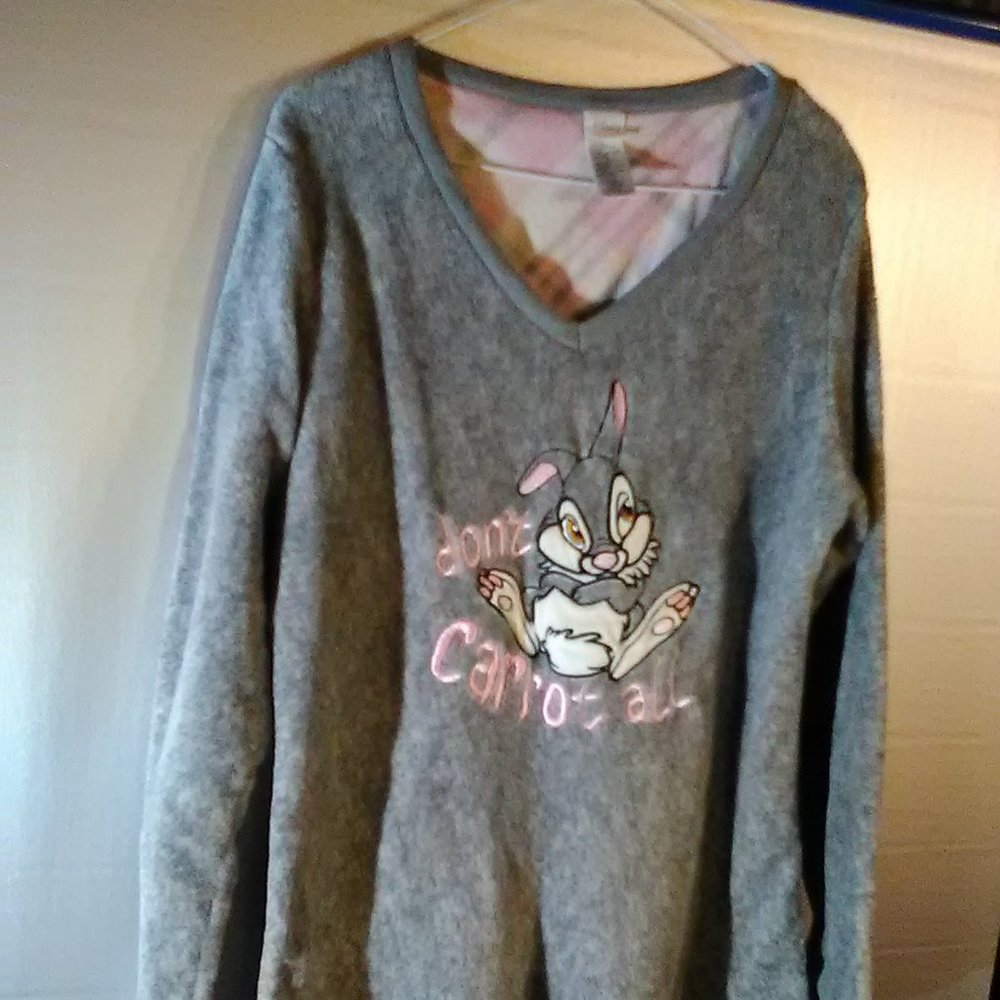 Women's Disney fleece sleepwear top-size XL